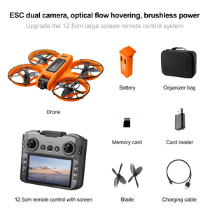 Yeni Drones S156 FPV GPS akıllı aşağıdaki ESC çift kamera optik akış gezinip fırçasız güç 12.5cm büyük ekran uzaktan kumanda - Product Image 5