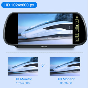 XYD-Monitor de espejo retrovisor, cámara de visión trasera inversa, Monitor inalámbrico de 7 pulgadas, AHD, 1080P, TFT, LCD, Universal, 5W, 800X480 - Product Image 5