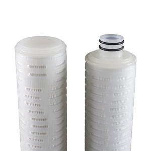 Chemical industrial PP PTFE PES PVDF 10 micron filter cartridge 0.2 micron pleated media <strong>membrane</strong>