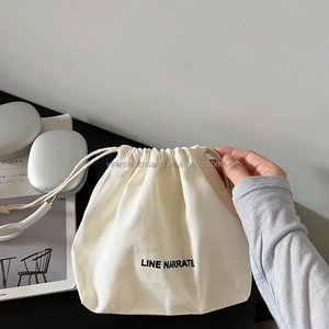 Cotton <strong>Drawstring</strong> <strong>Pouch</strong> Portable Small White Cloth <strong>Canvas</strong> <strong>Drawstring</strong> Bag More Size Linen <strong>Drawstring</strong> Bags - Product Image 2