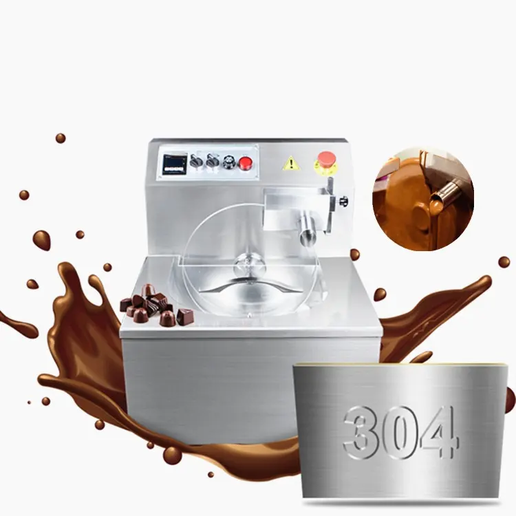 Ticari çikolata eritme makinesi 0.2cbm çikolata sürekli tavlama makinesi çikolata makineleri