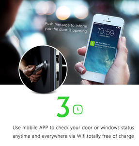 Tuya-Sensor de puerta WIFI controlado por aplicación Android e IOS, sistema de alarma de seguridad para el hogar - Product Image 4