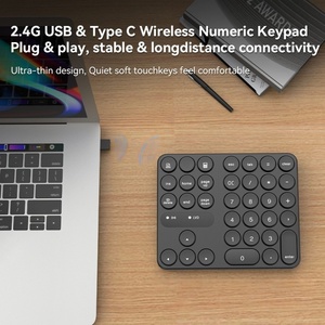 High - Quality Simple Compact 35 - Key Round - Keycap Wireless <strong>Numeric</strong> <strong>Keyboard</strong> One - Hand Portable and Convenient <strong>Keyboard</strong> - Product Image 2