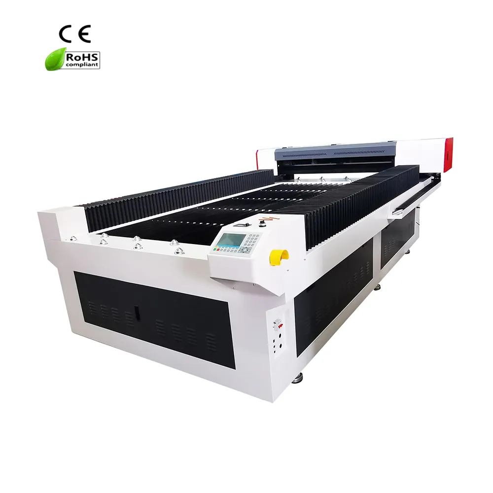 Ruida auto plein graveur textile optique co2 alimentation lezer lit laser machine de découpe chine tissu