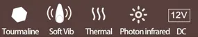 Almohadillas térmicas infrarrojas funcionales coreanas, masaje de turmalina, almohadilla de reparación de músculos del suelo pélvico, vibración de fotones