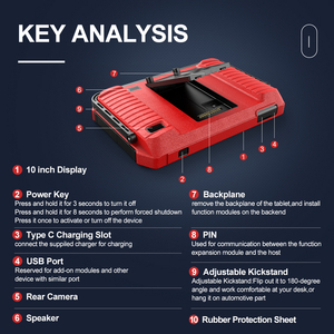 ANCEL DS700 OBD2 Diagnose tool Schlüssel programmier werkzeug 40 Service zurücksetzen Bidirektion aler Test ECU Codierung scanner PK THINK TOOL PAD10
