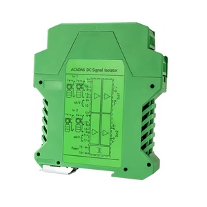 Aislador de señal CC con una entrada y dos salidas, divisor de voltaje y corriente de 4-20mA a 0-10V5, módulo analógico - Product Image 1