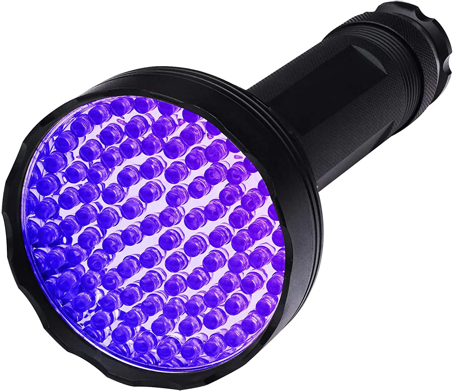 Détecteur en Aluminium ultraviolette portable, 18w, 100 nm, lumière noire et violette, lampe de poche 100 LED, UV, torche
