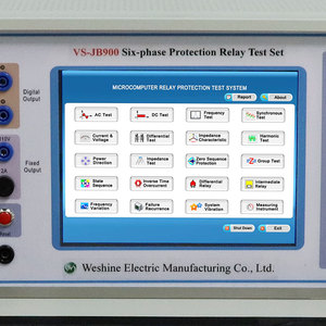 One-Stop-Lösung Vereinfachen Sie die Aufgaben 3 & 6-Phasen-Sekundärinjektionstester Universal Protection Relay Test Kit Set