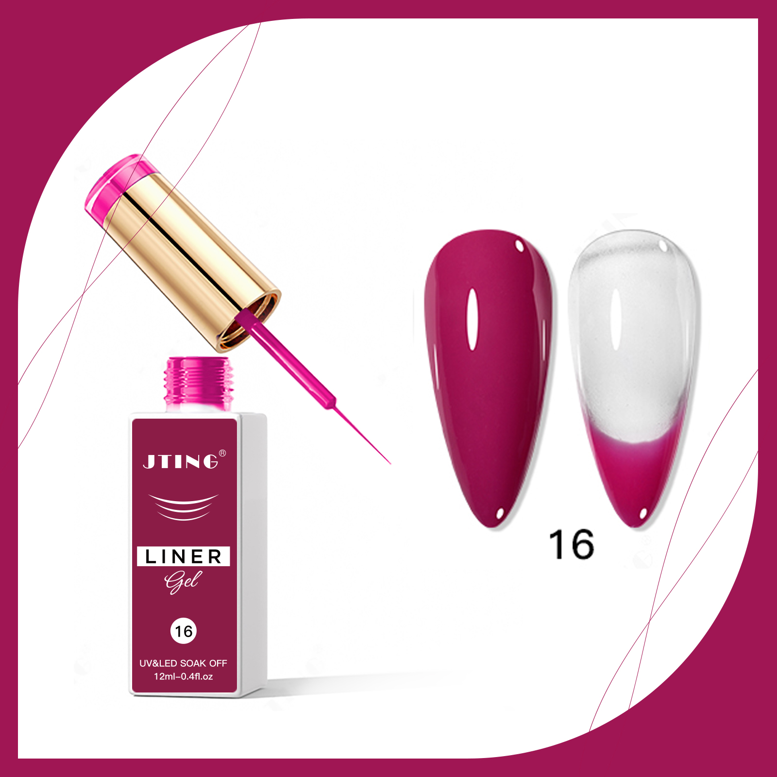 # เจลเขียนเส้น 16 สี