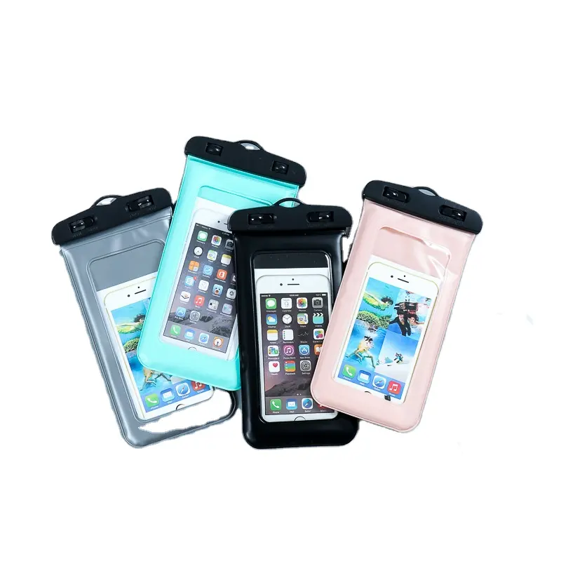 스폰지 휴대 전화 방수 가방 수영 투명 가방 야외 PVC 휴대 전화 보호 커버