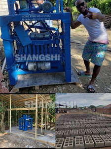 Pavimentadora de pavimentación sólida Máquina para fabricar bloques de ladrillo hueco de hormigón de cemento de construcción entrelazado en Ghana - Product Image 4