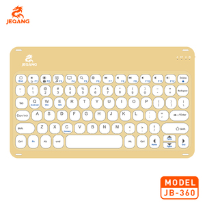 Jeqang JB-360 BT Teclado com Chocolate Keycaps para Desk Laptops e Computadores Pessoais