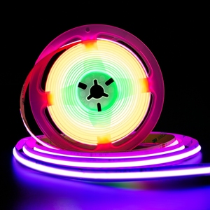 Flexible <strong>5M</strong> Cob <strong>LED</strong> Stripe WS2811 Connected <strong>RGB</strong> Light Bars Warm/Cold White Soft IP68 720LEDs/m with 12V/24V Input Sizes - Product Image 2