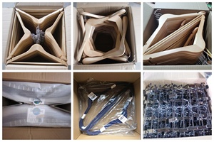 高品质制造商定制彩色防滑衬衫衣架衣服塑料衣服套带衣架现代