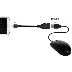 Micro USB 5 pines macho a USB 2,0 hembra adaptador OTG convertidor Cable para Android teléfono móvil tableta para ratón teclado - Product Image 5