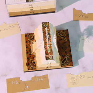 Cá nhân giấy nghệ thuật mô hình 3D Memo Pad tùy chỉnh in dính Lưu ý Du Lịch Thu hút quà lưu niệm Memo pad với đôi bên - Product Image 4