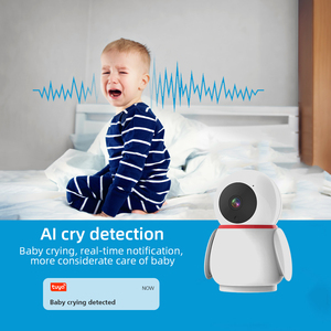 สมาร์ท 2MP HD WiFi กล้อง IP การมองเห็นได้ในเวลากลางคืน AI ติดตามการรักษาความปลอดภัยของทารกเครือข่าย WiFi กล้องพี่เลี้ยงพร้อมการตรวจจับการร้องไห้ - Product Image 3