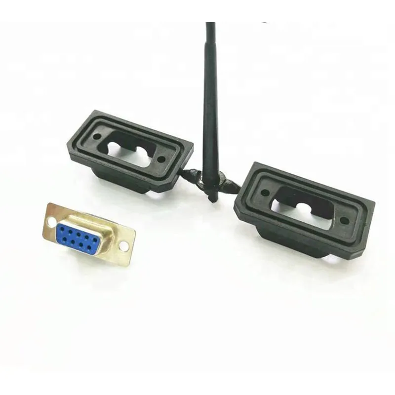 waterproof D-sub 9PIN RS232 connector for computer harness