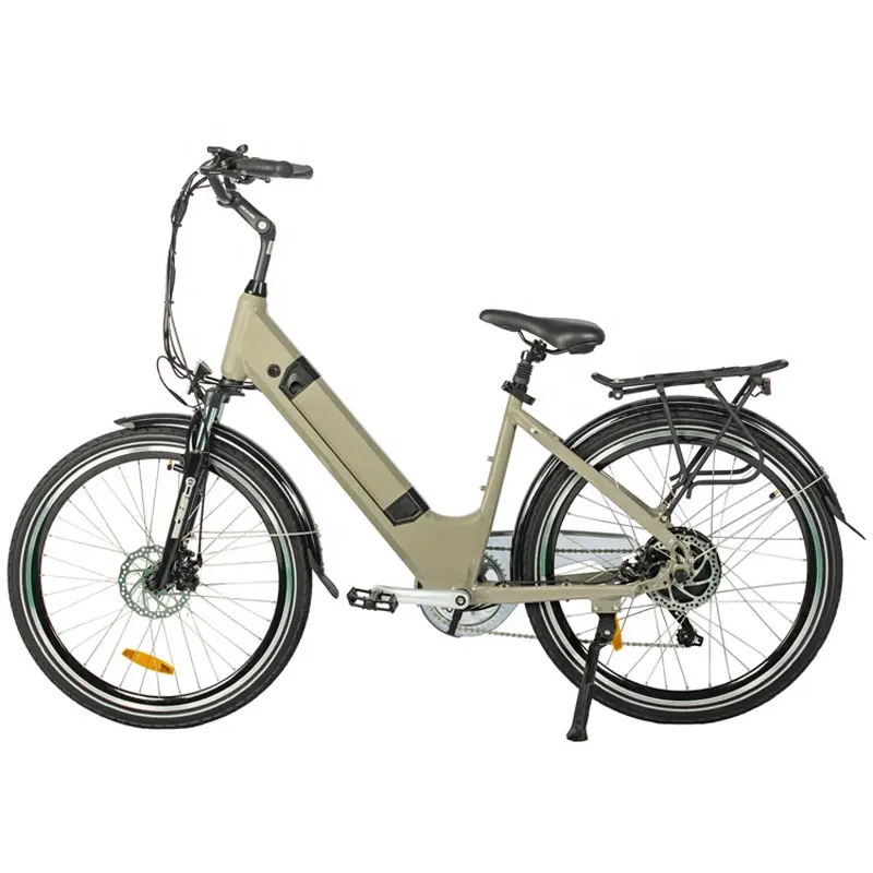 Vélo de route tendance 700C pour femme Vélo électrique à batterie semi-cachée à 7 vitesses