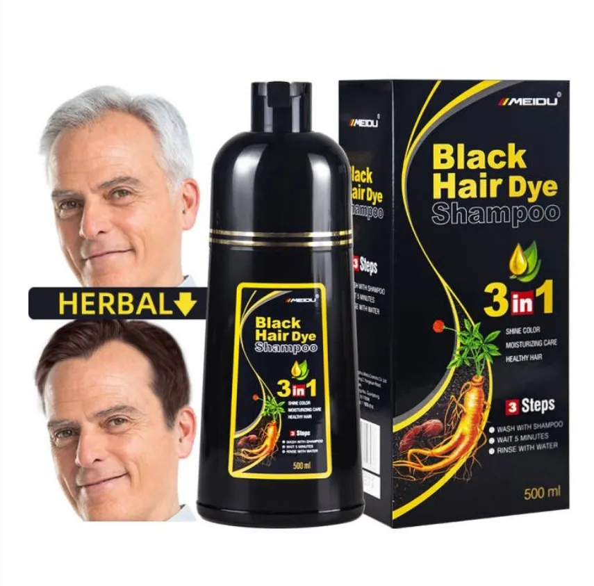 OEM most popular chinese hair coloring shampoo for old men