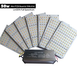 50w 108 leds Mini kuantum paneli Samsung lm301h diyotlar UV IR tam spektrumlu <span class=keywords><strong>LED</strong></span> büyümek ışık PCB kartı
