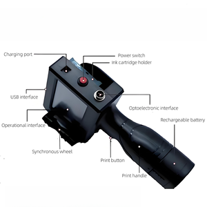 Ручной струйный принтер с Bluetooth для беспроводной печати штрих-кодов QR-кодов - Product Image 4