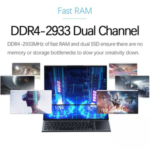 新しいデザインのラップトップタッチデュアルスクリーン2In1ラップトップCore i716GBラップトップノートブックコンピューター - Product Image 3