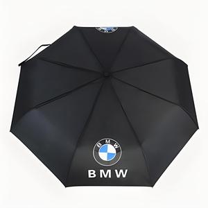 品牌标志印花便携式3折自动遮阳帘促销定制折叠时尚旅行防雨自动伞带标志