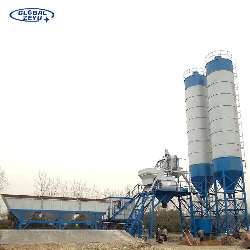 Produsen pabrik HZS25 kinerja andal 25M3/H efisiensi produksi tinggi pemasok pabrik pemukul beton ibu