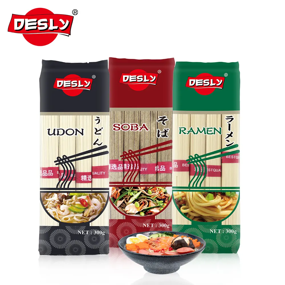 Fideos japoneses Ramen instantáneos de fábrica, puente de Jade de 400g, fideos de huevo chinos para supermercados