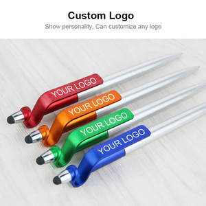 热卖批发3合1多功能触控笔触摸手机支架圆珠笔带定制标志 - Product Image 6