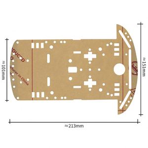 Nuevo Motor Smart Robot Car Chasis Kit Speed Encoder Caja de batería 2WD para Arduino Envío gratis