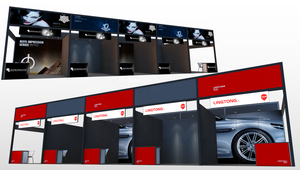 (11) Publicidad de pared modular estándar de 4m de altura R8 Shell Scheme Event Display Fair Expo Exhibition Stand con marco de fascia de tela - Product Image 3