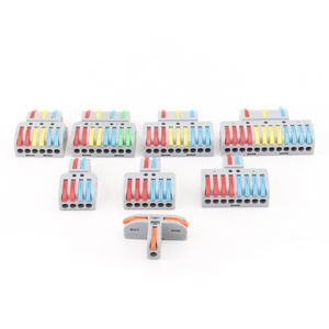 Bloque de terminales rápido Tres entradas Doce salidas Conector de cable tipo empuje Bloque de terminales rápido - Product Image 6