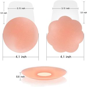 Kadın dikişsiz askısız silikon meme meme asansör için kullanımlık Pasties kapakları yıkanabilir Intimates aksesuar kaynağı - Product Image 1