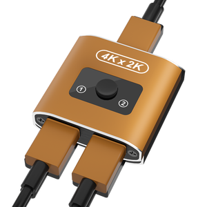 Divisor de interruptor HDMI 4K 60Hz Divisor HDMI 1 en 2 salidas Interruptor bidireccional Soporte 4K 3D HDR para Xbox PS5/4/3