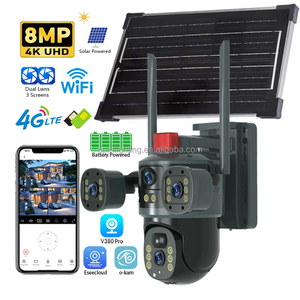 V380 Pro Network <strong>Camera</strong> WiFi 8MP 12MP4K Ptz 4g Sim Card 360 Outdoor Wireless Security WiFi <strong>Camera</strong> Surveillance Solar CCTV <strong>Camera</strong>