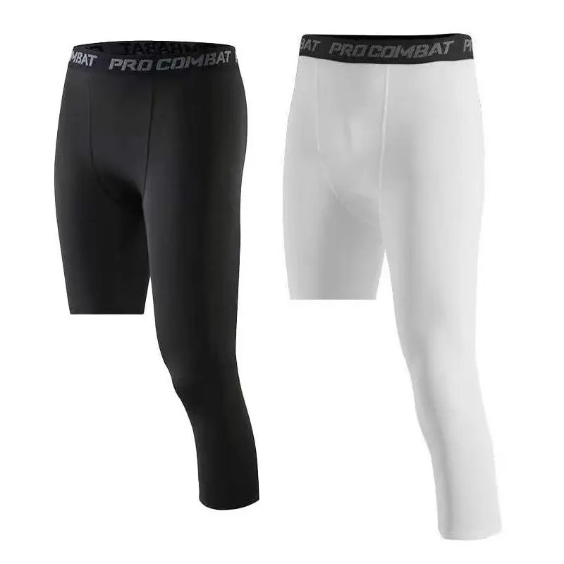 Mallas ajustadas de compresión para hombre, pantalones para correr, deportes, baloncesto, entrenamiento, secado rápido, ropa de gimnasio