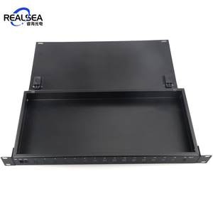 Caja de terminación óptica de fibra óptica de 12 y 24 puertos, cajón tipo 1U, Panel de parche de 24 núcleos con adaptadores SC/APC y montaje de coletas - Product Image 5