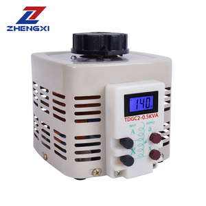 TDGC2 0.5KVA Transformador Variac monofásico Regulador de voltaje manual 0-300V Salida 50Hz Frecuencia Pantalla LCD SVC Uso AC