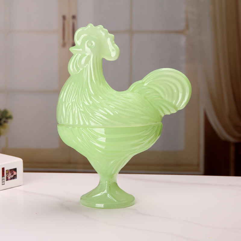 Barattolo di caramelle Rooster - verde giada