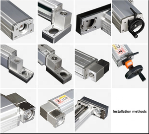 Riel de máquina Cnc, sistema de riel de guía de movimiento lineal accionado por correa, módulo de riel de guía accionado por correa deslizante, actuador lineal - Product Image 4