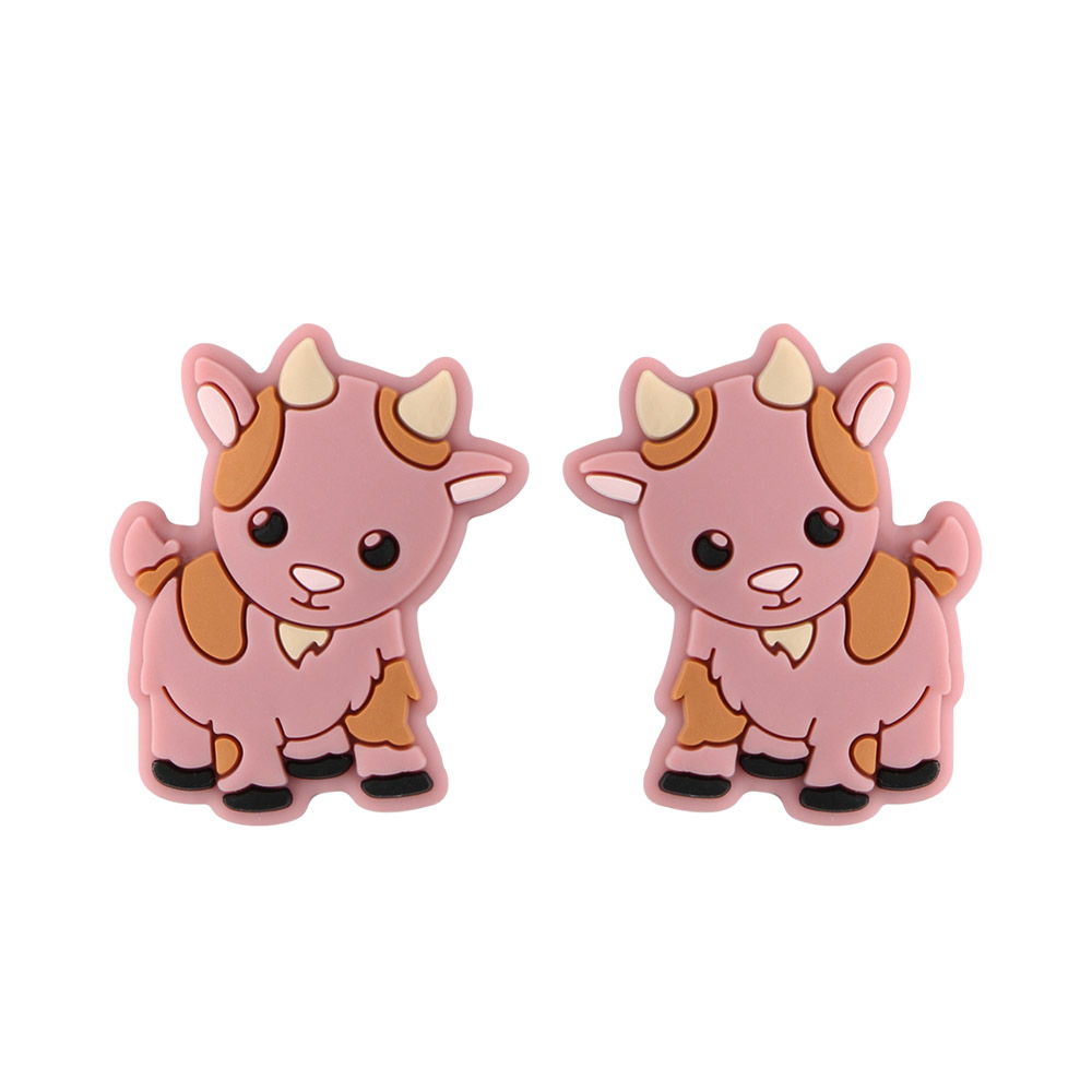 Perle focale chèvre Blush SA164