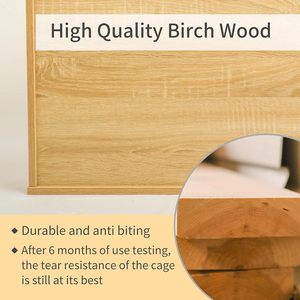 <span class=keywords><strong>Cage</strong></span> pour <span class=keywords><strong>hamster</strong></span> en bois massif transparent de 24 ", 12mm d'épaisseur, en bouleau, pour hamsters et cochons d'Inde - Product Image 6