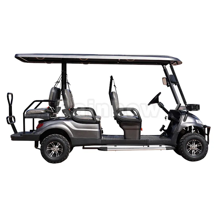 Voiturettes de golf durables de haute qualité de couleur personnalisée 6 places passagers voiturette de golf électrique 48 volts bon marché