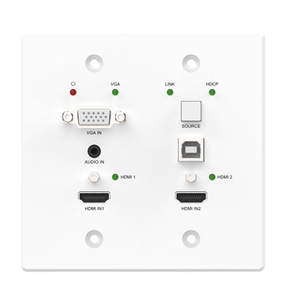 <strong>HDMI</strong>\DP\<strong>VGA</strong> <strong>Input</strong> HDBaseT Technology <strong>Output</strong> Upto 70m Wall Plate Extender
