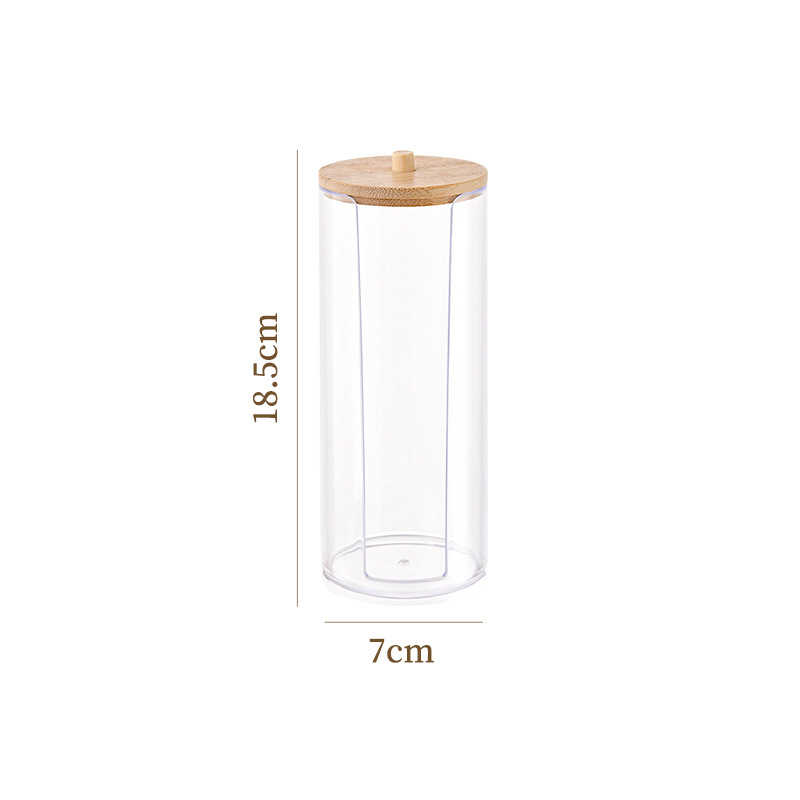 Wooden lid with high opening