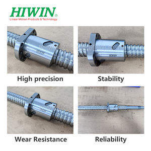 定制端面加工滚珠丝杠制造高品质台湾HIWIN直线导轨滑台运动导轨数控引线节距 - Product Image 2