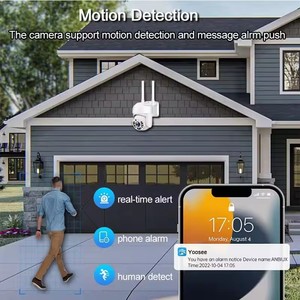 Glomarket กล้องรักษาความปลอดภัย PTZ 3MP ไร้สายกลางแจ้งกล้องรักษาความปลอดภัย IP Wi-Fi วิสัยทัศน์กลางคืนตรวจจับการเคลื่อนไหว2ทางเสียงสมาร์ท - Product Image 3